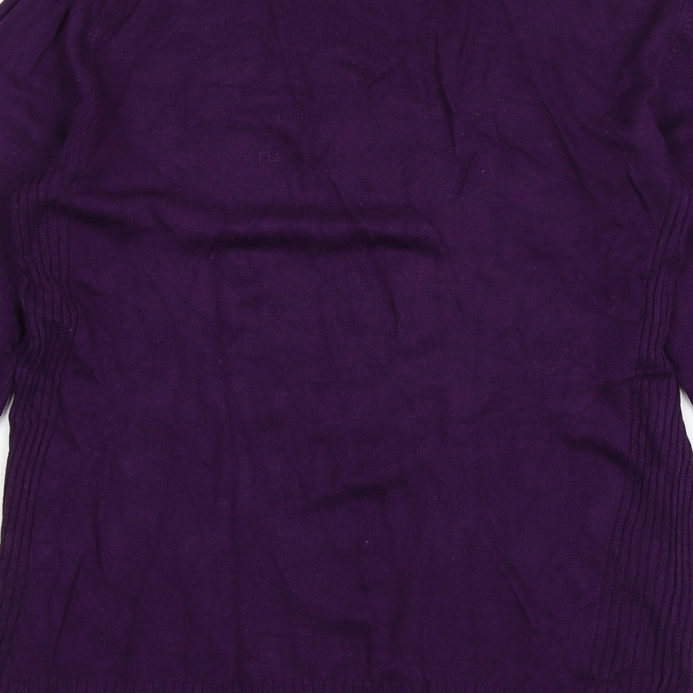 Womens UK Size XL Amisu Purple Pullover Jumper