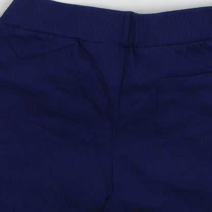Preworn Boys Blue Striped Jersey Cropped Trousers Size 12 Months  - Epic