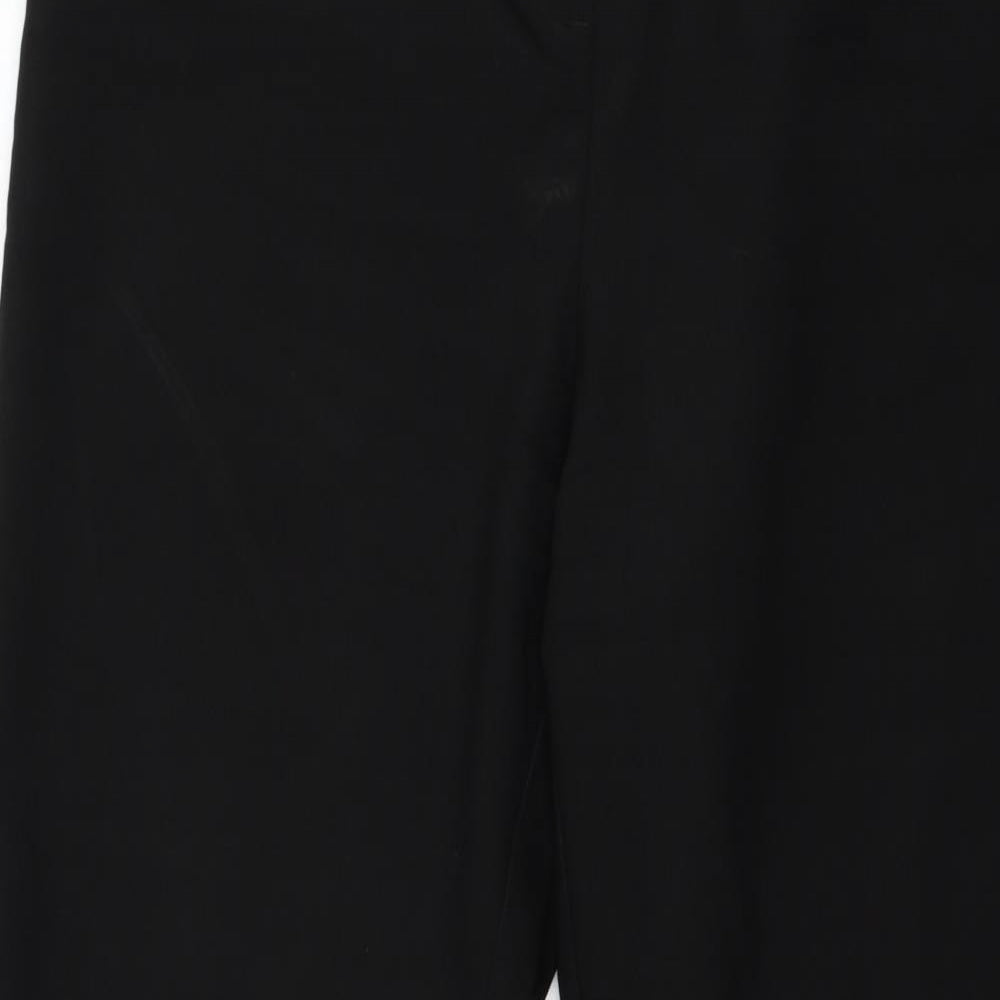 Womens UK Size 14 Papaya Regular Fit  Black Trousers