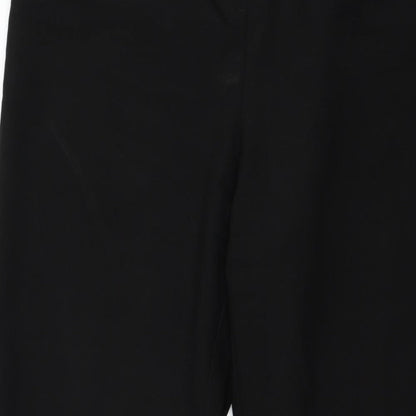 Womens UK Size 14 Papaya Regular Fit  Black Trousers