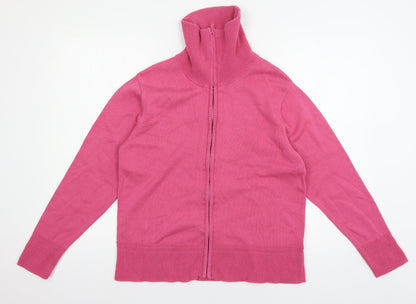 Womens UK Size L Collection Pink Cardigan Jumper