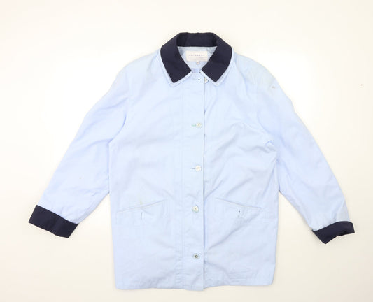 Autonomy Womens Blue   Overcoat Coat Size 16