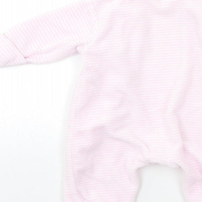 JUST TOO CUTE Baby Pink Striped  Babygrow One-Piece Size 3-6 Months