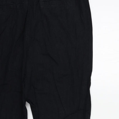 George Womens Black   Trousers  Size 14 L27 in