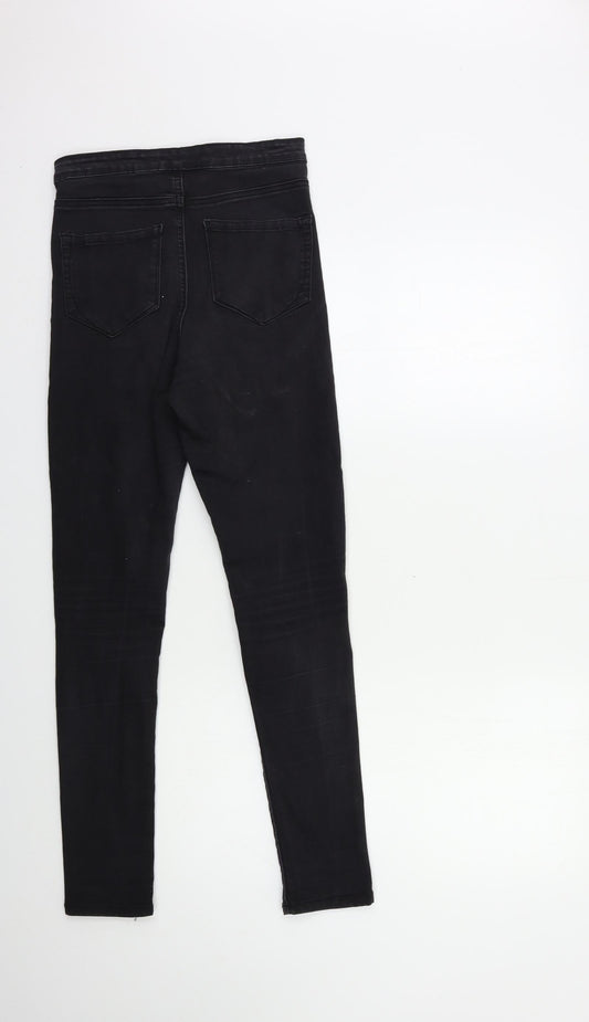 Denim & Co. Womens Black  Denim Skinny Jeans Size 8 L28 in