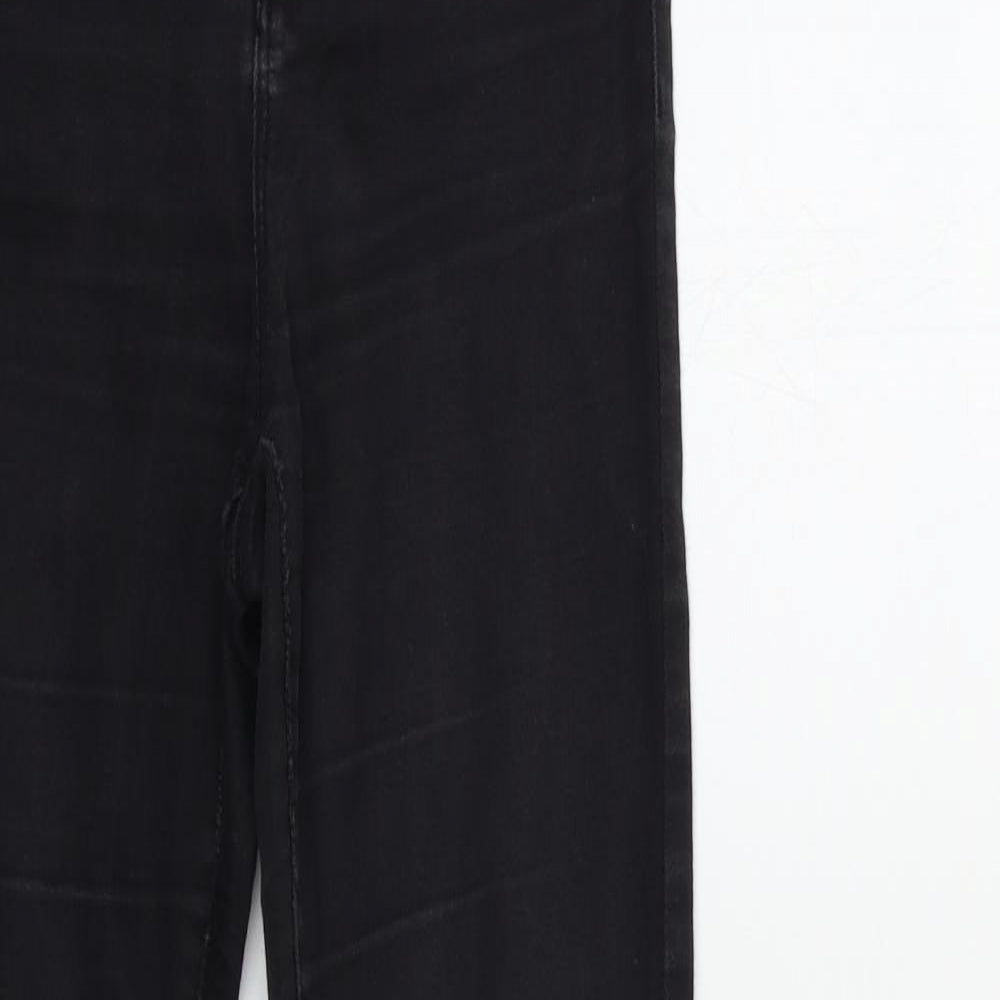 Denim & Co. Womens Black  Denim Skinny Jeans Size 8 L28 in