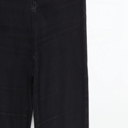 Denim & Co. Womens Black  Denim Skinny Jeans Size 8 L28 in