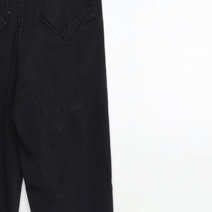 Denim & Co. Womens Black  Denim Skinny Jeans Size 8 L28 in