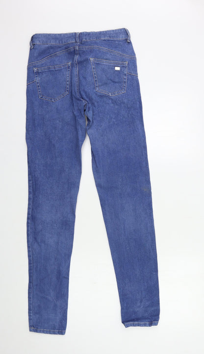 peachy pink Womens Blue  Denim Skinny Jeans Size 10 L30 in