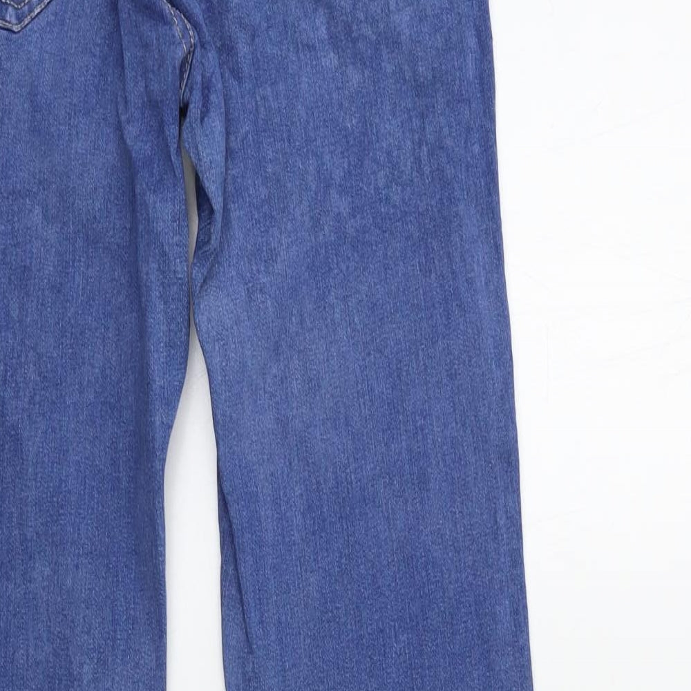 peachy pink Womens Blue  Denim Skinny Jeans Size 10 L30 in