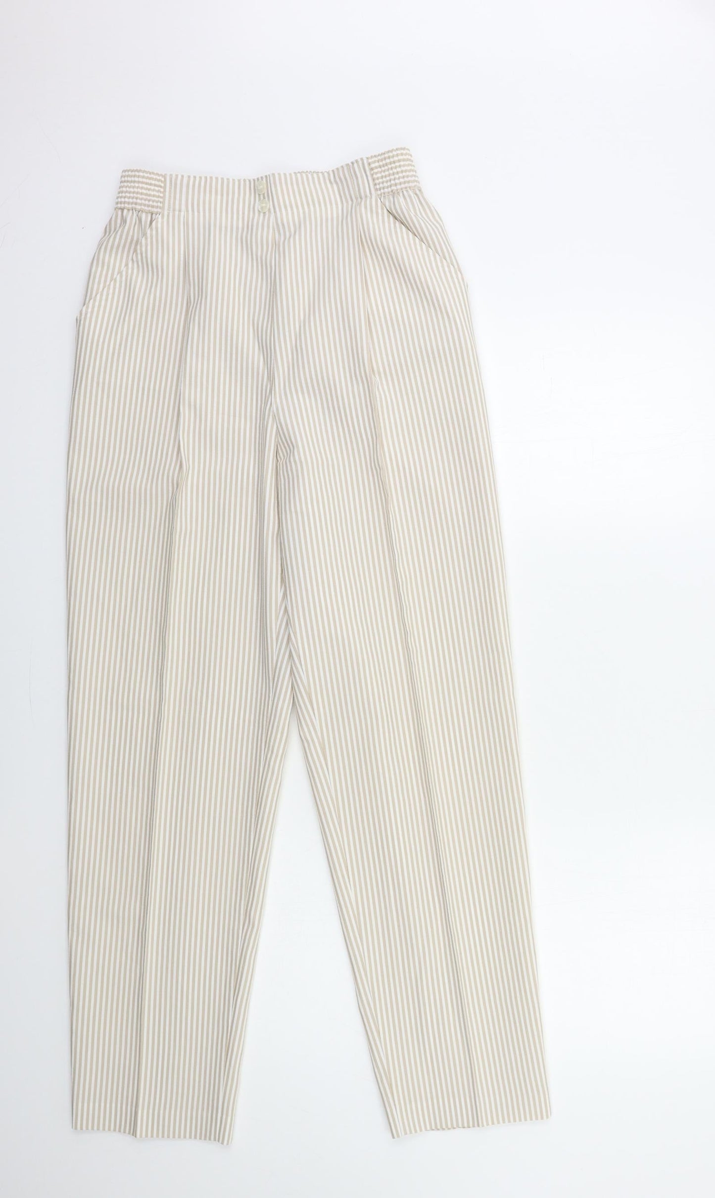 Womens UK Size 26 in Preworn Regular Fit  White Trousers