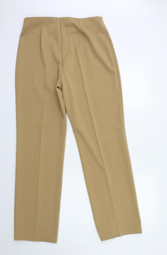 Womens UK Size 14 Peruggi Regular Fit  Brown Trousers