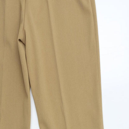 Womens UK Size 14 Peruggi Regular Fit  Brown Trousers