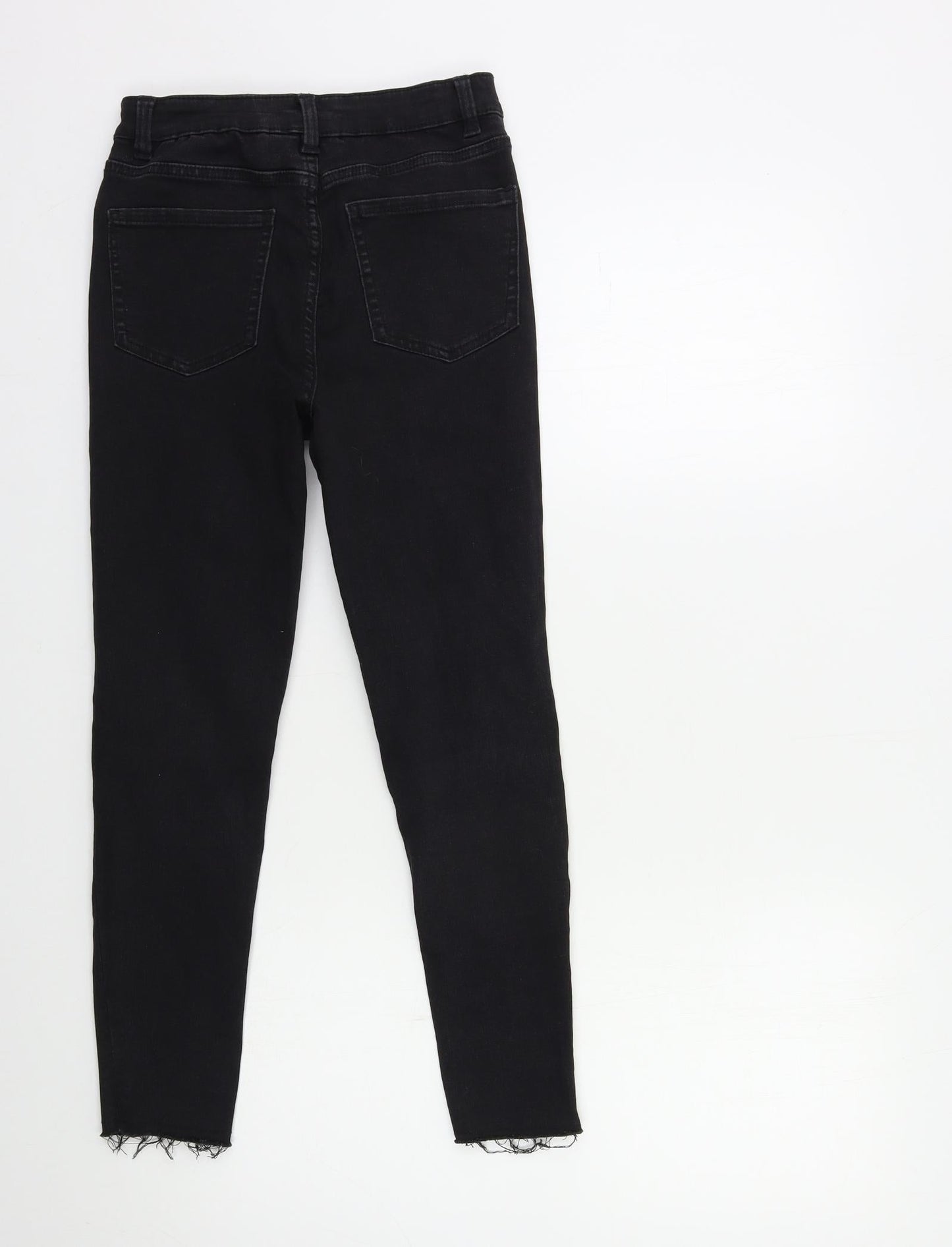 Womens UK Size 23 in Preworn Regular Fit Skinny Black Jeans