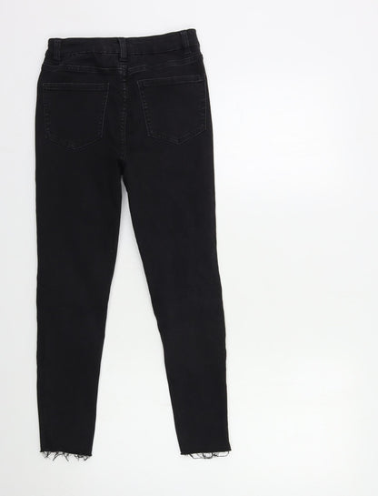 Womens UK Size 23 in Preworn Regular Fit Skinny Black Jeans