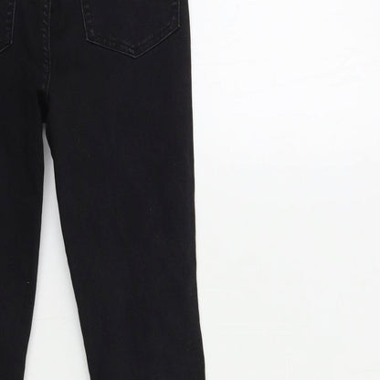 Womens UK Size 23 in Preworn Regular Fit Skinny Black Jeans