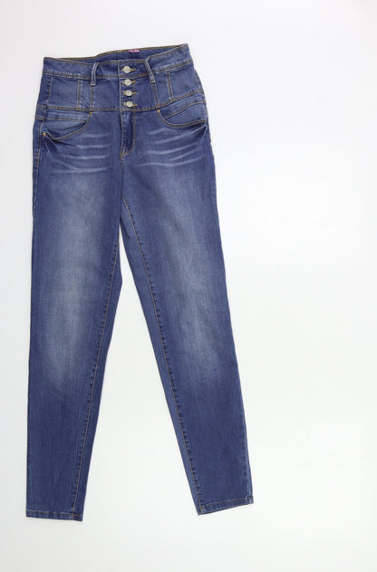 Womens UK Size 23 in Preworn Regular Fit Skinny Blue Jeans