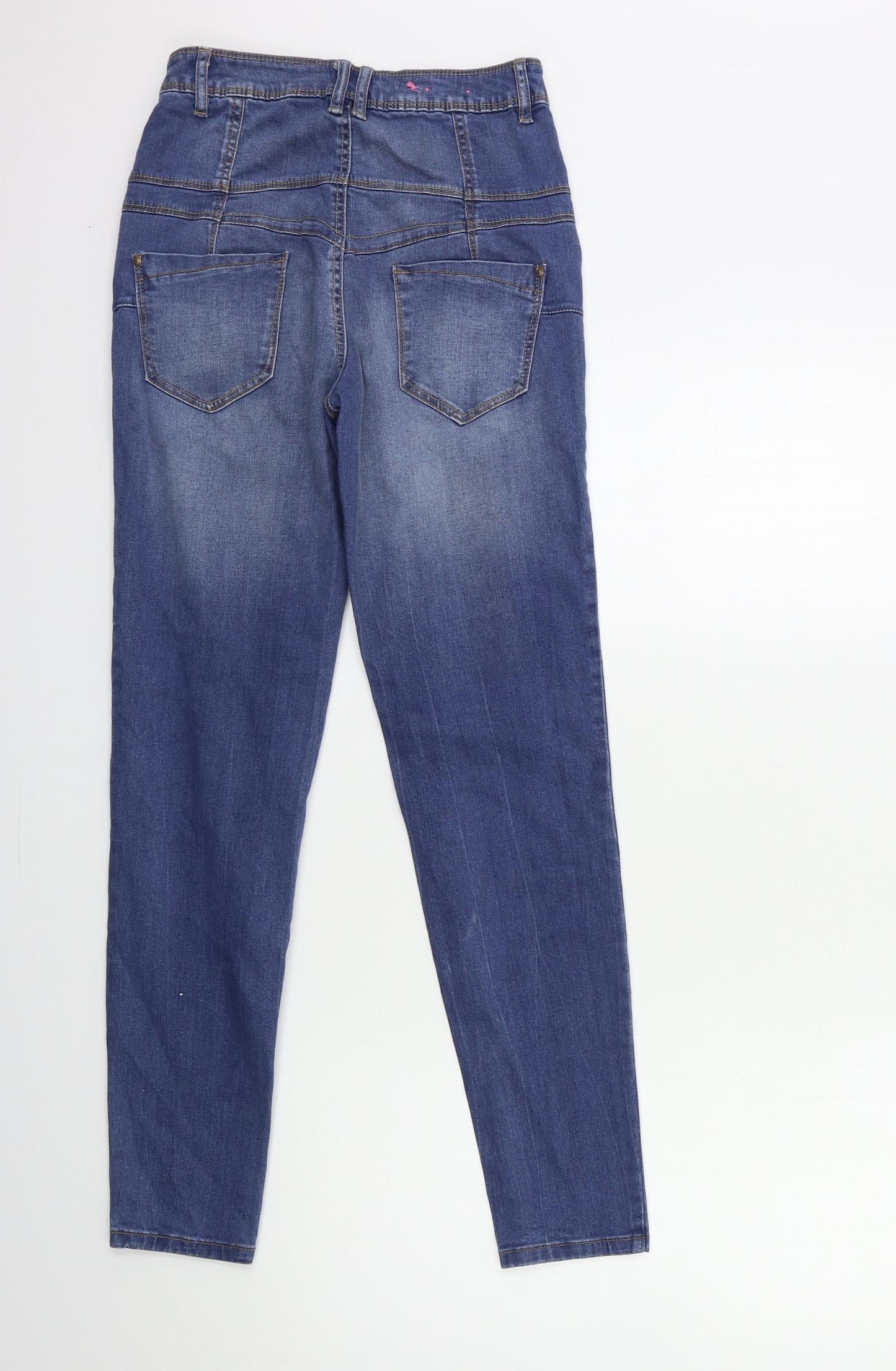 Womens UK Size 23 in Preworn Regular Fit Skinny Blue Jeans