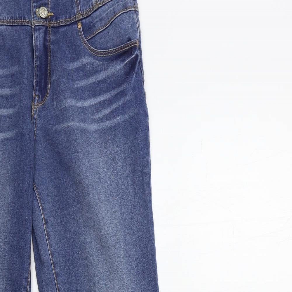 Womens UK Size 23 in Preworn Regular Fit Skinny Blue Jeans