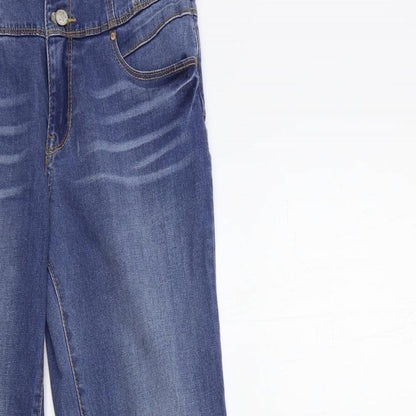 Womens UK Size 23 in Preworn Regular Fit Skinny Blue Jeans