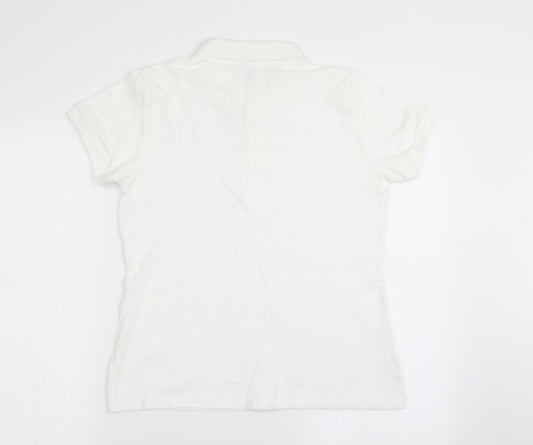 Fruit of the Loom Boys White   Basic Polo Size M