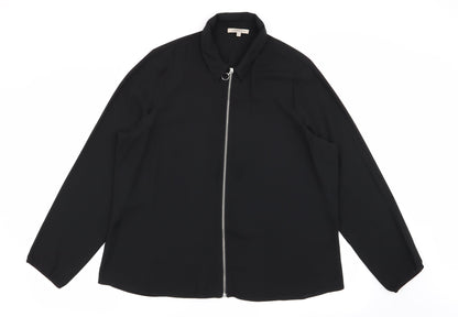 limited editition Womens Black   Full Zip Jumper Size 18