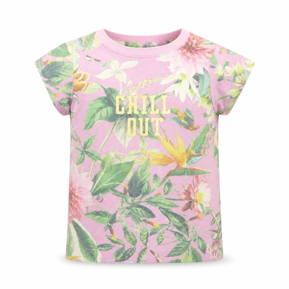 Next Girls Multicoloured Floral  Basic T-Shirt Size 3 Years