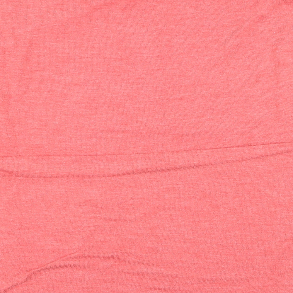 Womens UK Size 14 Topshop Red Basic T-Shirt