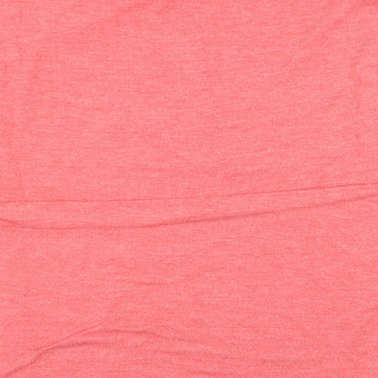 Womens UK Size 14 Topshop Red Basic T-Shirt