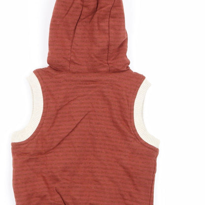 TU Boys Brown   Full Zip Jumper Size 9-12 Months
