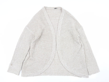Womens UK Size 12 Pep and co Beige Cardigan Jumper