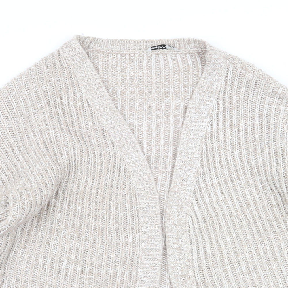 Womens UK Size 12 Pep and co Beige Cardigan Jumper