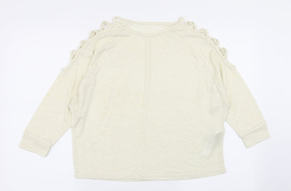 Avon Womens Ivory   Basic T-Shirt Size 10