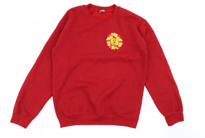 Gildan Womens Red   Pullover Jumper Size S