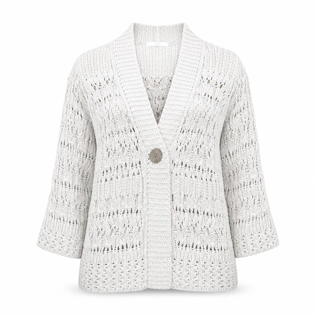 Womens UK Size 8 M&S Grey Cardigan Jumper