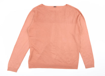 Womens UK Size 14 Preworn Pink Pullover Jumper