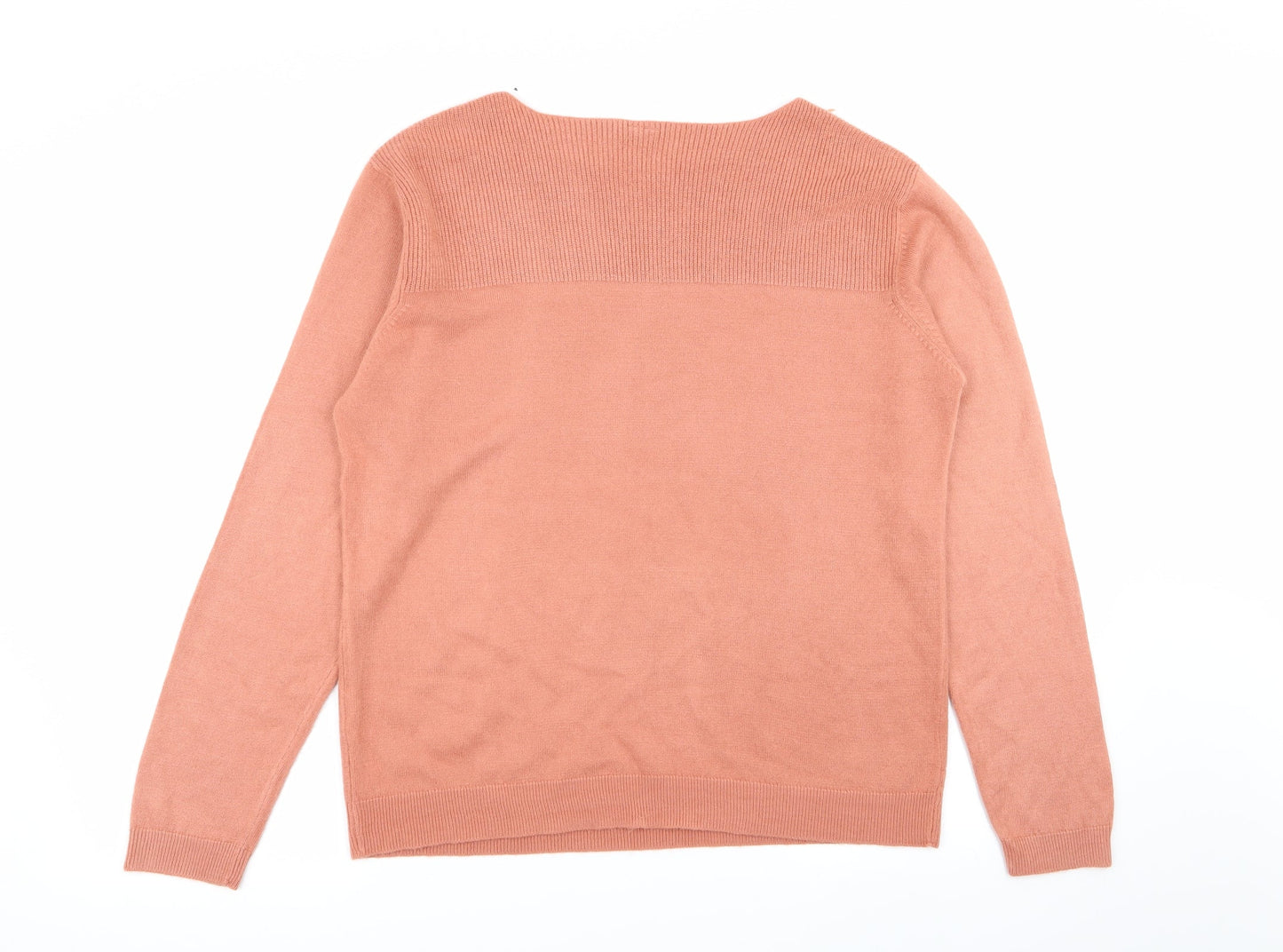 Womens UK Size 14 Preworn Pink Pullover Jumper