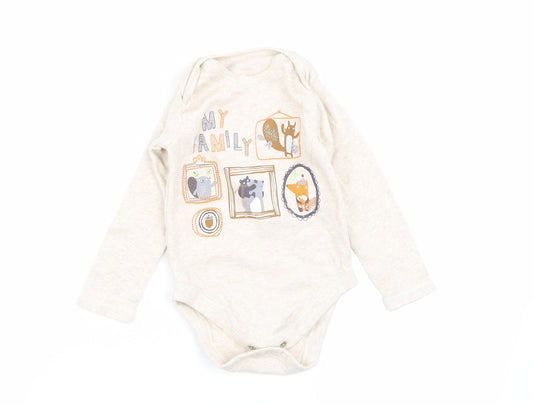 Nutmeg Boys Beige   Babygrow One-Piece Size 12-18 Months