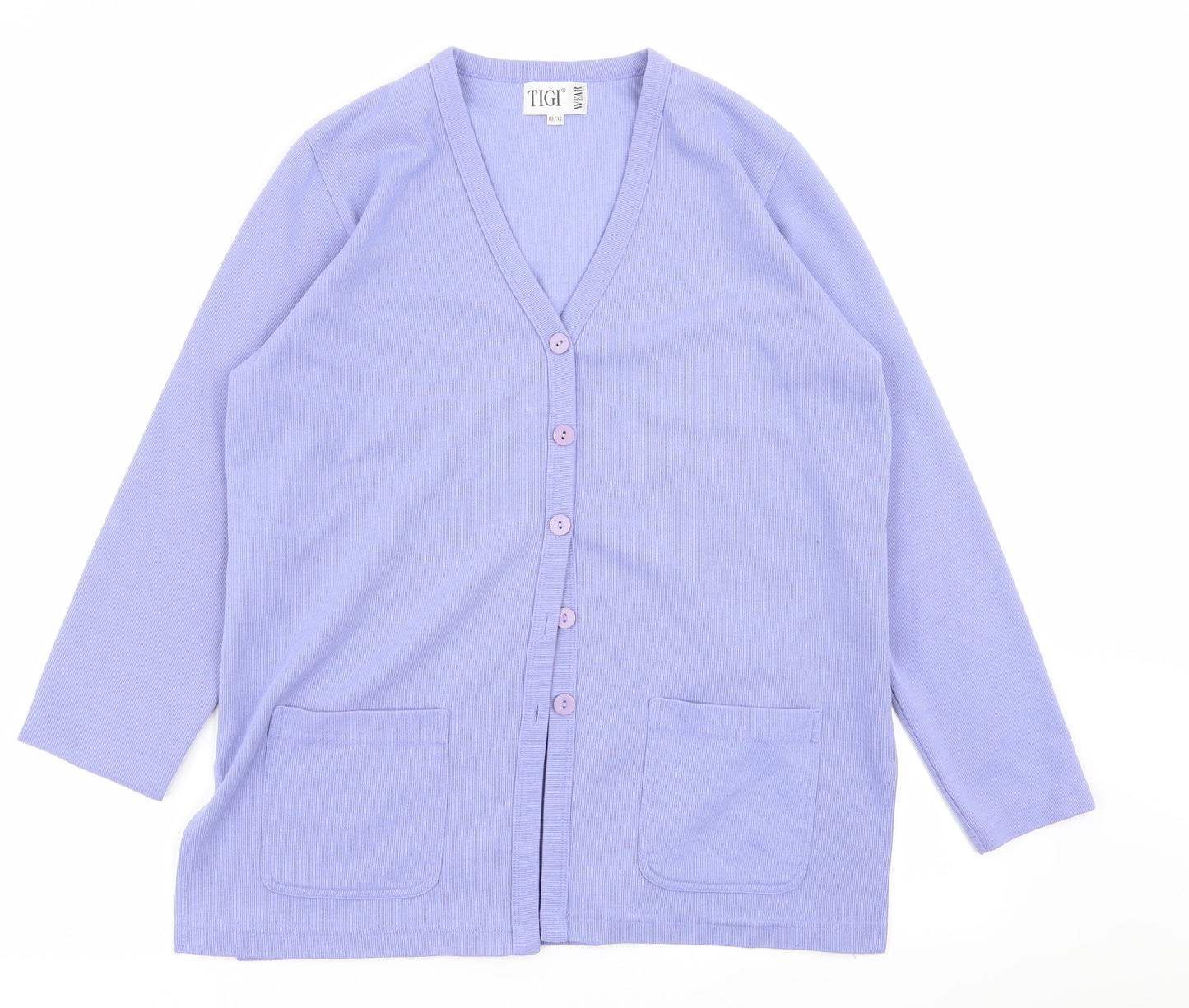 Womens UK Size 10 tigi Blue Cardigan Jumper