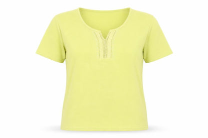 Womens UK Size 18 love tees Green Basic T-Shirt