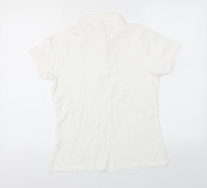 Fruit of the Loom Girls White   Basic T-Shirt Size M