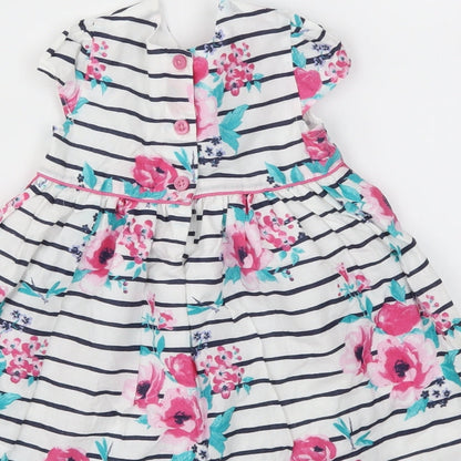 George Girls Multicoloured Striped  Fit & Flare  Size 6-9 Months