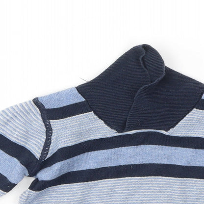Earlydays Boys Blue Striped  Pullover Jumper Size 0-3 Months