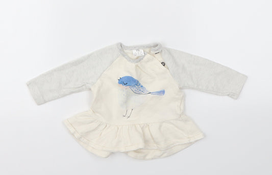 F&F Girls Grey   Basic T-Shirt Size Newborn