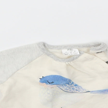 F&F Girls Grey   Basic T-Shirt Size Newborn