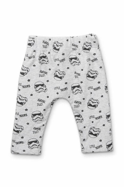 Star Wars Boys Grey Geometric  Capri Leggings Size 0-3 Months