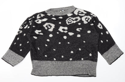 Anthology Womens Multicoloured Animal Print  Pullover Jumper Size 20