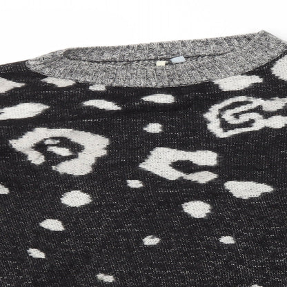 Anthology Womens Multicoloured Animal Print  Pullover Jumper Size 20