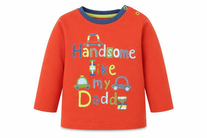 TU Boys Red   Basic T-Shirt Size 9-12 Months