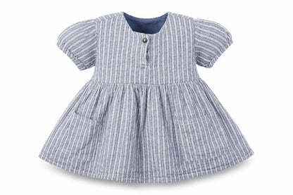 H&M Girls Blue Striped  Fit & Flare  Size 6-9 Months